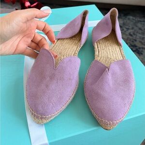 Lavender Espadrille Flats manebi